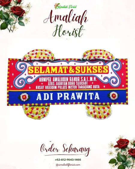 Papan Bunga Ucapan Selamat Mariso